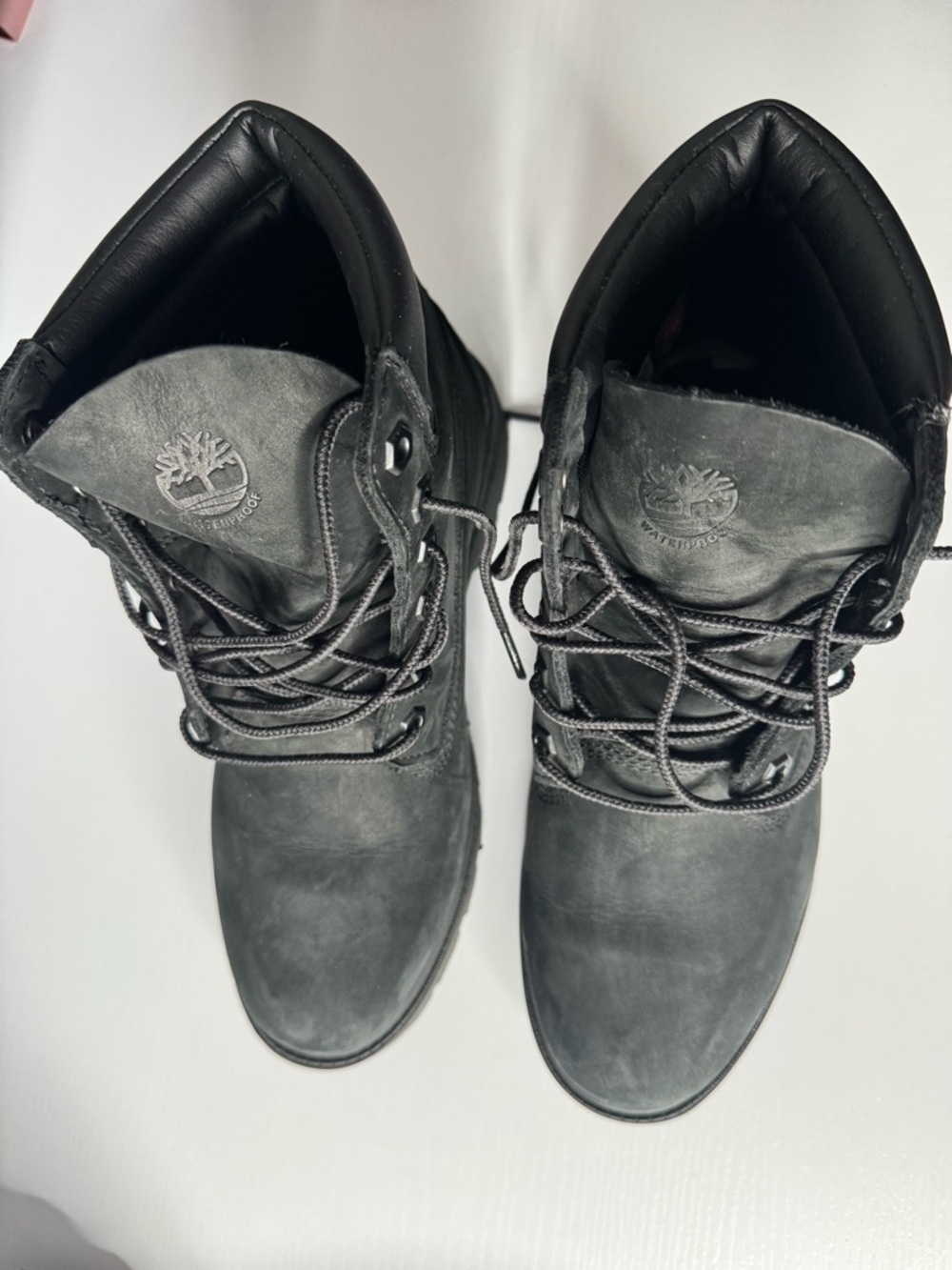 Timberland Black Leather Lace-Up Women’s Boots